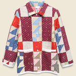 Moving Day Quilt Jacket - Yellow Tassle/Maroon/Red Puzzle - Carleen - STAG Provisions - W - Outerwear - Coat/Jacket