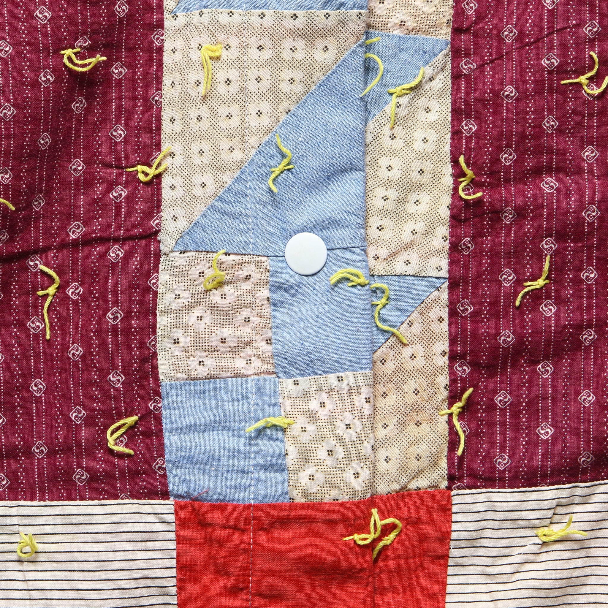 Moving Day Quilt Jacket - Yellow Tassle/Maroon/Red Puzzle - Carleen - STAG Provisions - W - Outerwear - Coat/Jacket