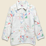 Moving Day Quilt Jacket - White/Pastel Flying Geese - Carleen - STAG Provisions - W - Outerwear - Coat/Jacket