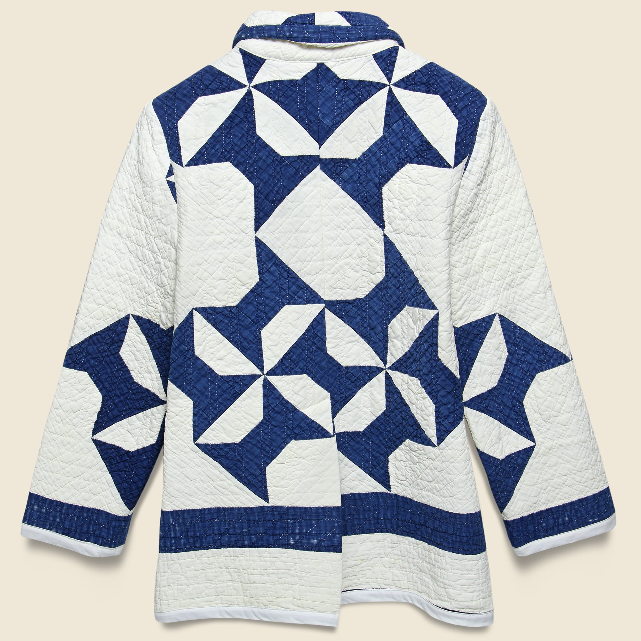 Moving Day Quilt Jacket - Navy/Natural Pinwheel - Carleen - STAG Provisions - W - Outerwear - Coat/Jacket