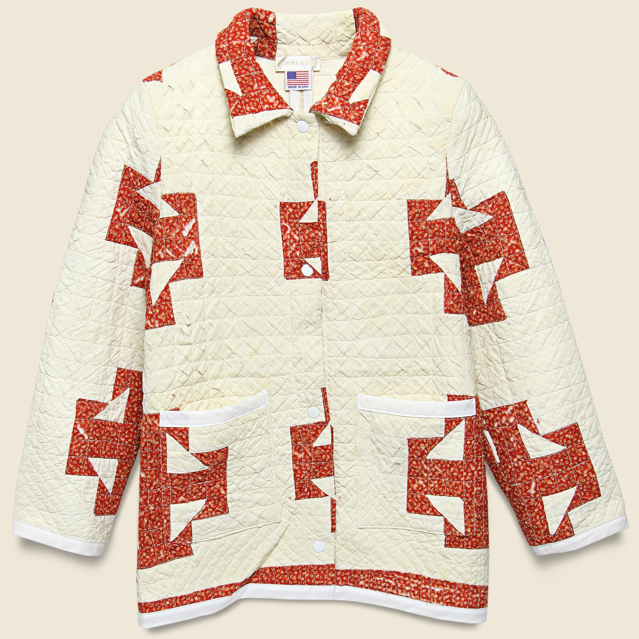Moving Day Quilt Jacket - Red/Natural Stars - Carleen - STAG Provisions - W - Outerwear - Coat/Jacket