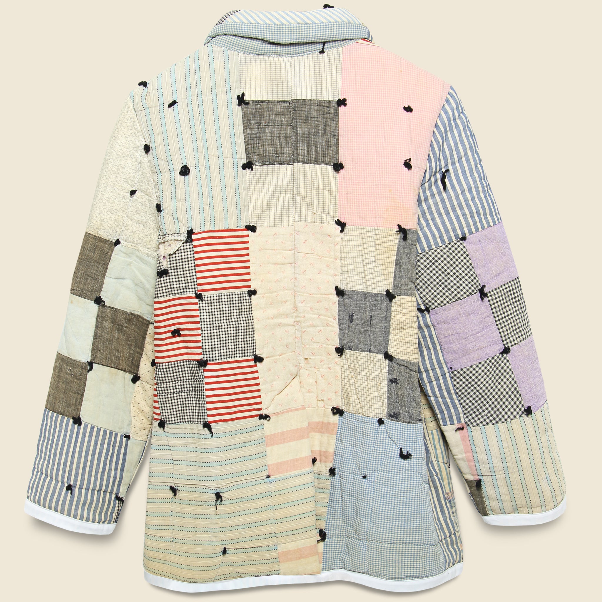 Moving Day Quilt Jacket - Black Tassle/Pink/Lilac Traditional Block - Carleen - STAG Provisions - W - Outerwear - Coat/Jacket
