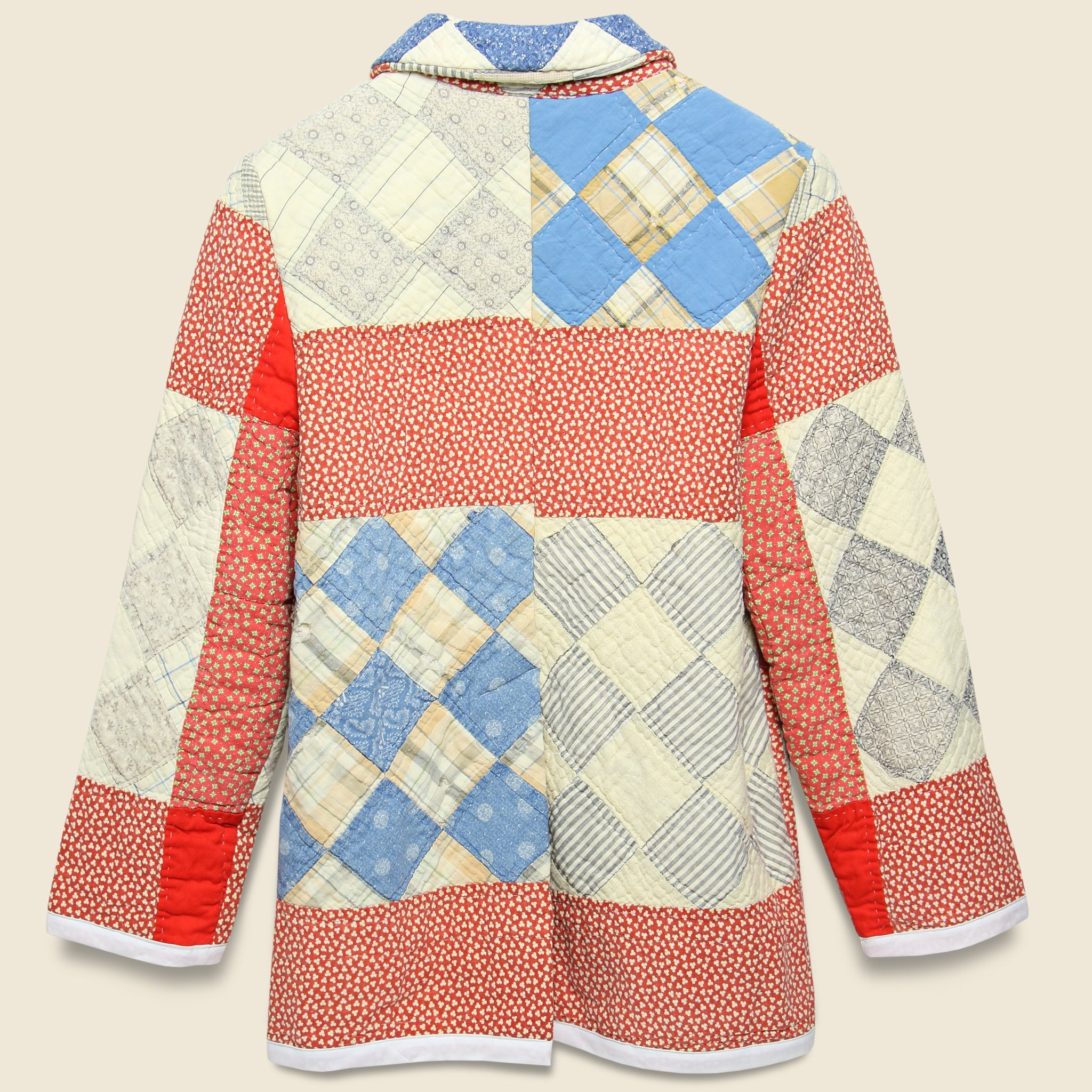 Moving Day Quilt Jacket - Red/Blue/Natural - Carleen - STAG Provisions - W - Outerwear - Coat/Jacket