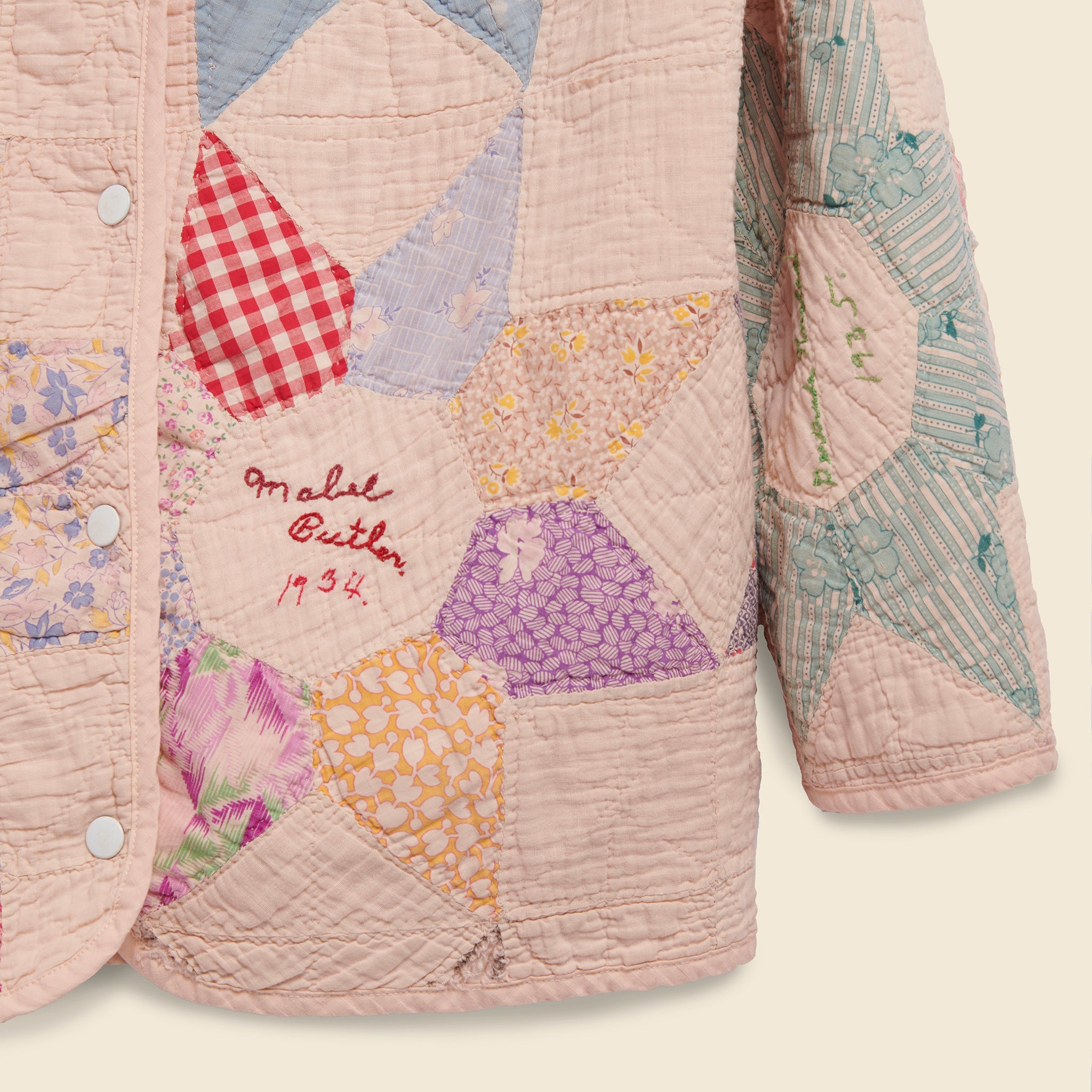 Quilt Liner Jacket - Pink Overdye, Embroidered - Carleen - STAG Provisions - W - Outerwear - Coat/Jacket