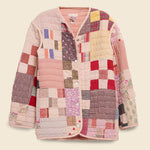 Quilt Liner Jacket - Pink Overdye, Square Patches - Carleen - STAG Provisions - W - Outerwear - Coat/Jacket