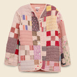Quilt Liner Jacket - Pink Overdye, Square Patches - Carleen - STAG Provisions - W - Outerwear - Coat/Jacket