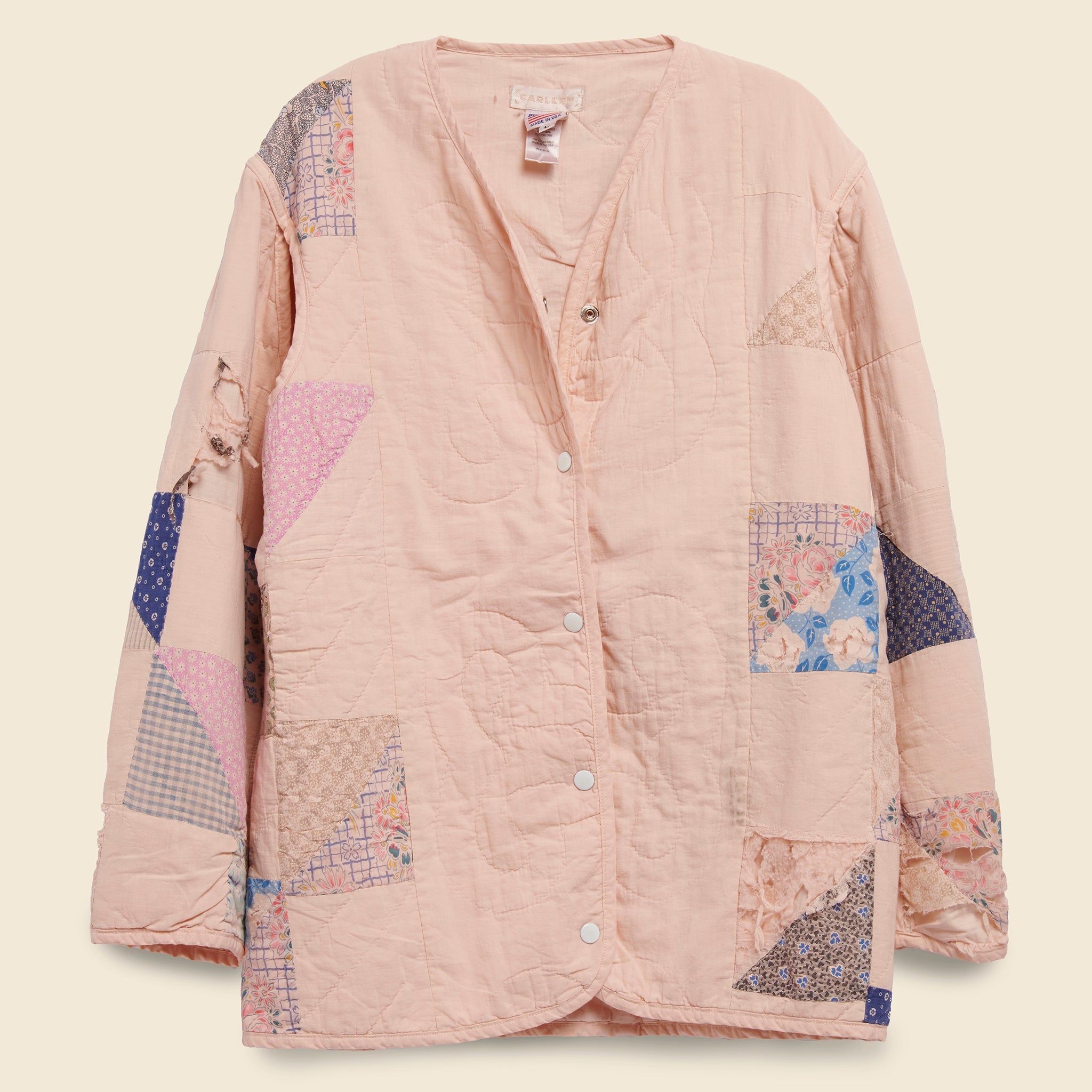 Quilt Liner Jacket - Pink Overdye, Triangle Sides - Carleen - STAG Provisions - W - Outerwear - Coat/Jacket
