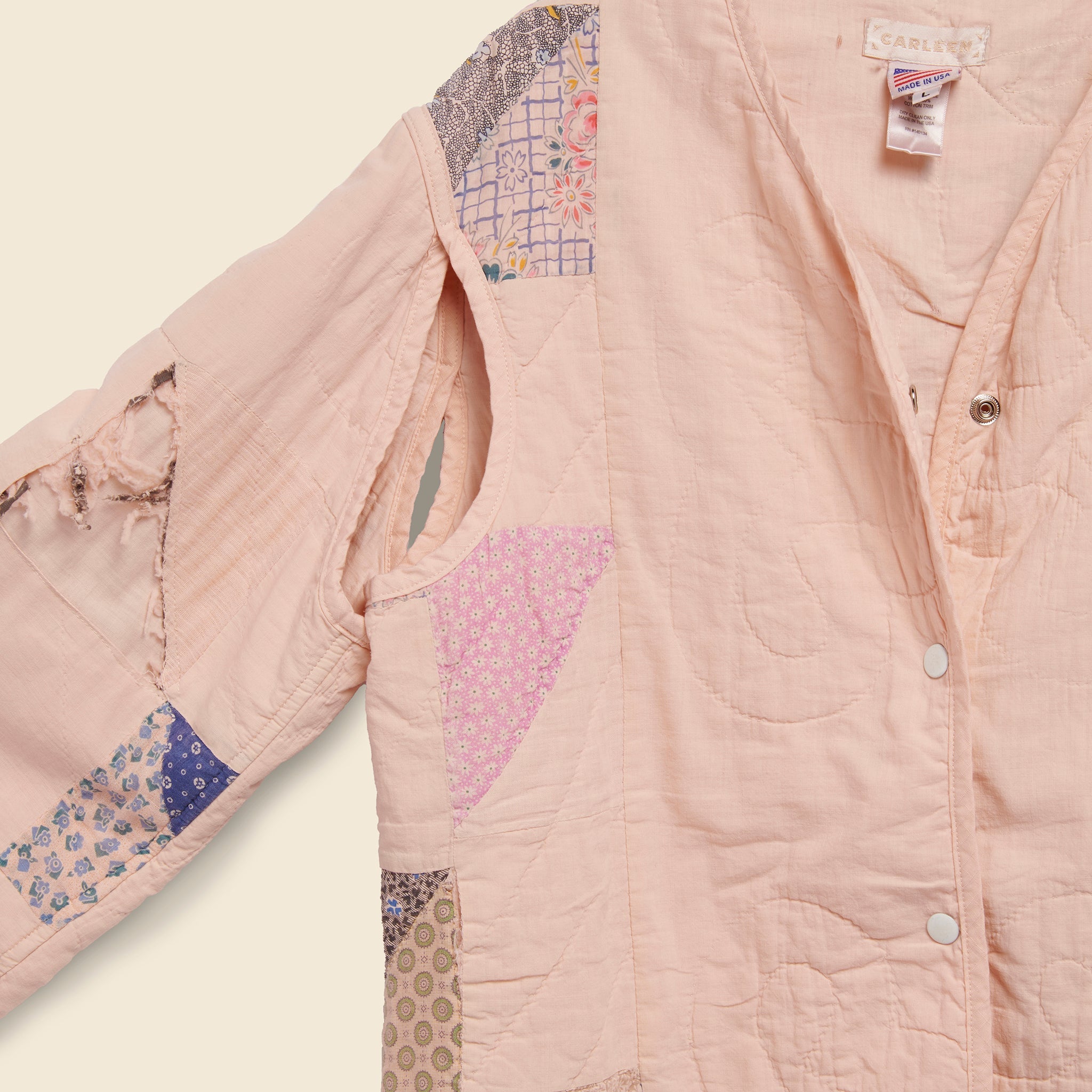 Quilt Liner Jacket - Pink Overdye, Triangle Sides - Carleen - STAG Provisions - W - Outerwear - Coat/Jacket