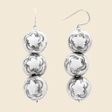 Navajo Pearl Coin Earrings - Sterling Silver - DINEH - STAG Provisions - W - Accessories - Earrings