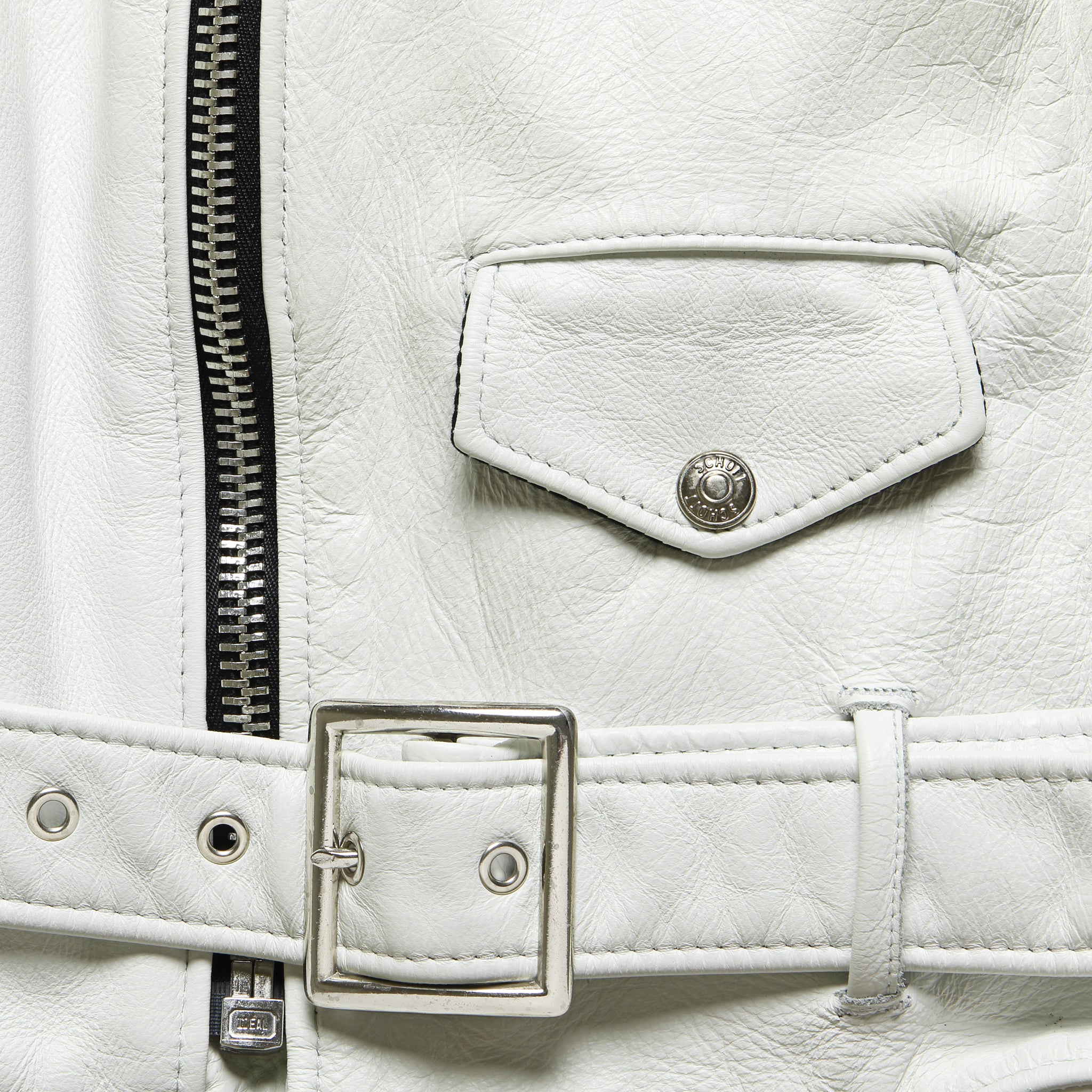 Perfecto Leather Jacket - White - Schott - STAG Provisions - W - Outerwear - Coat/Jacket
