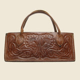 Tooled Leather Bag - Brown - Vintage - STAG Provisions - W - One & Done - Accessories & Jewelry