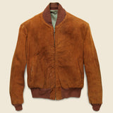 Suede Bomber Jacket - Copper - Vintage - STAG Provisions - W - Outerwear - Coat/Jacket