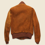 Suede Bomber Jacket - Copper - Vintage - STAG Provisions - W - Outerwear - Coat/Jacket