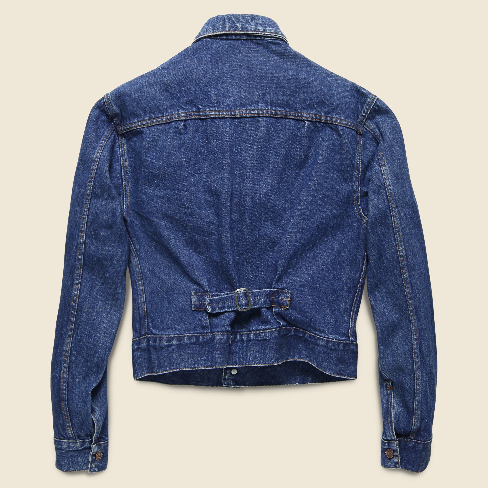 Ralph Lauren Buckle Back Denim Jacket - Indigo - Vintage - STAG Provisions - W - One & Done - Apparel
