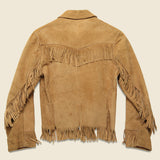 California Suede Fringe Jacket - Tan - Vintage - STAG Provisions - W - One & Done - Apparel
