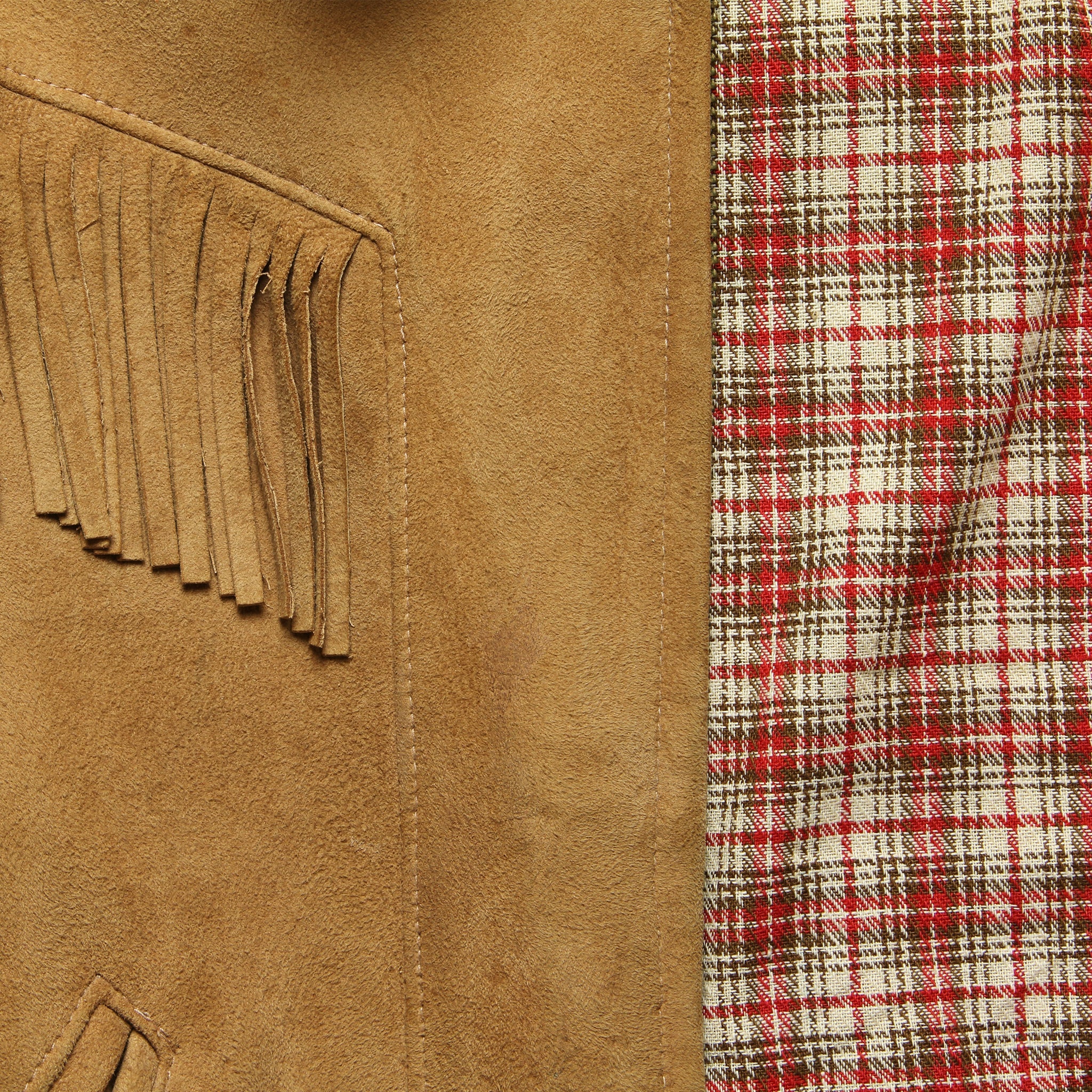 California Suede Fringe Jacket - Tan - Vintage - STAG Provisions - W - One & Done - Apparel