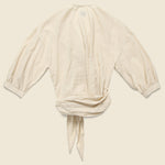 Colette Wrap Top - Golden Stripe - Esby - STAG Provisions - W - Tops - L/S Woven