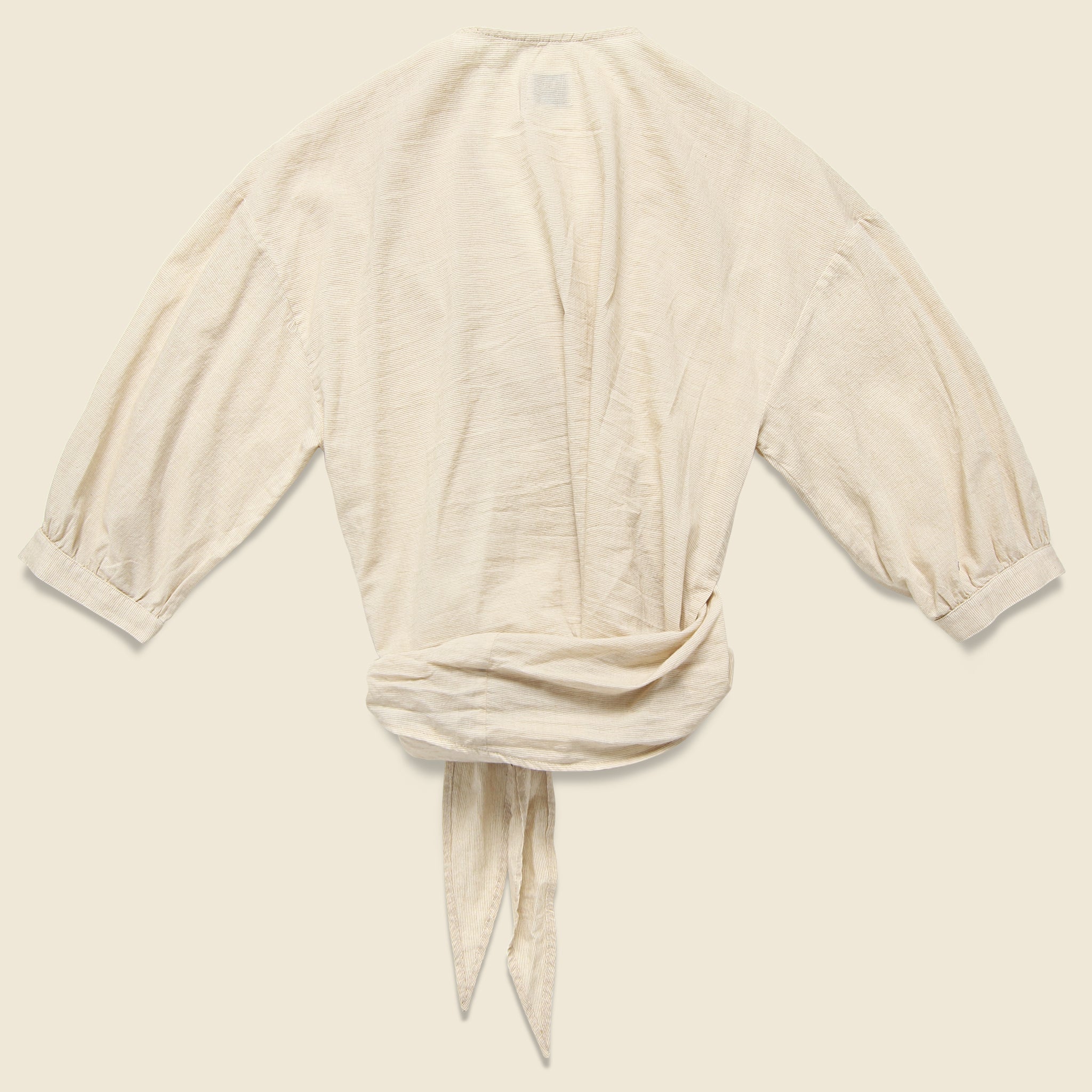 Colette Wrap Top - Golden Stripe - Esby - STAG Provisions - W - Tops - L/S Woven