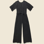 Duffy Wide Leg Jumper - Black - Esby - STAG Provisions - W - Onepiece - Jumpsuit