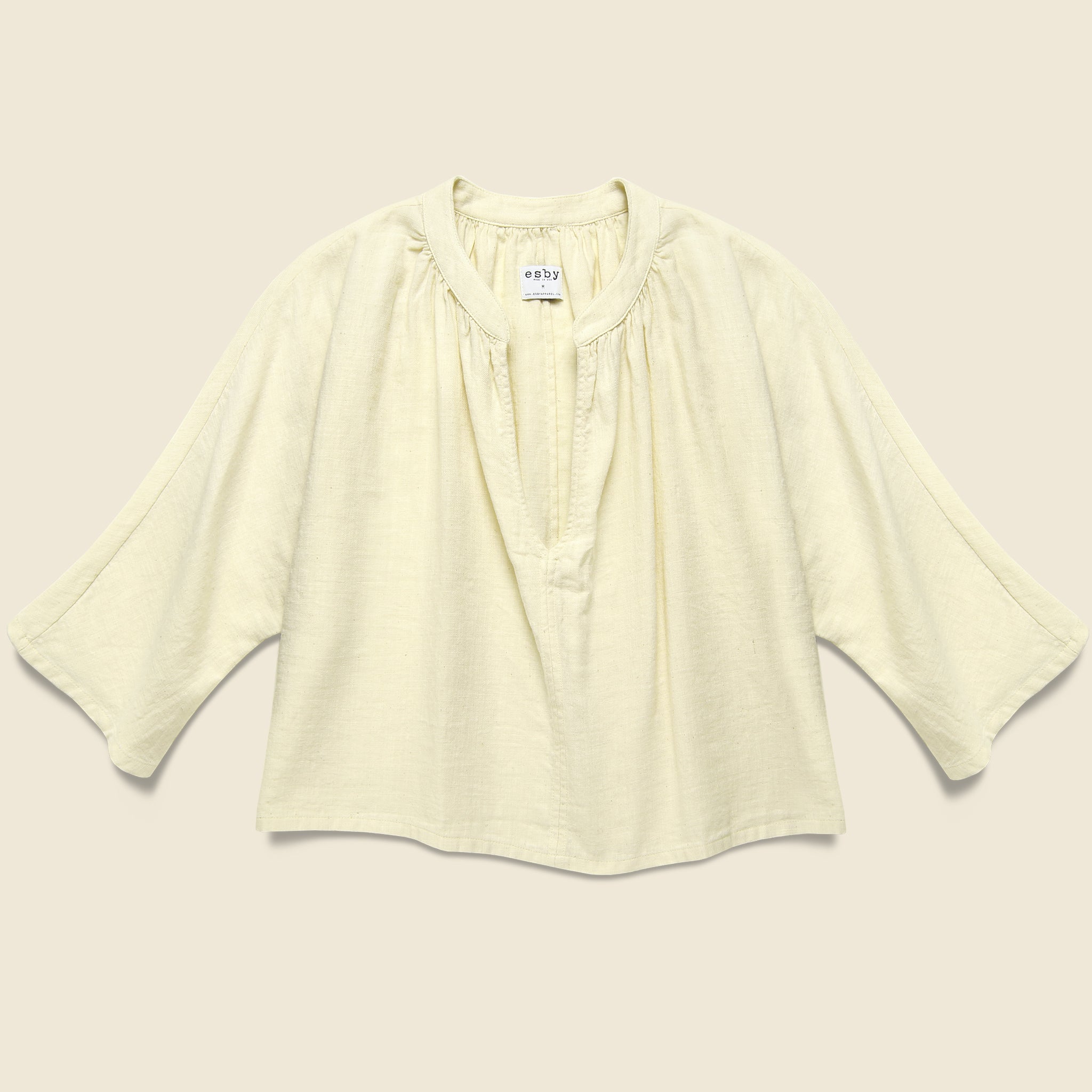 Lily Top - Natural - Esby - STAG Provisions - W - Tops - S/S Woven