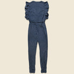 Holly Jumpsuit - Navy Ikat - Faherty - STAG Provisions - W - Onepiece - Jumpsuit
