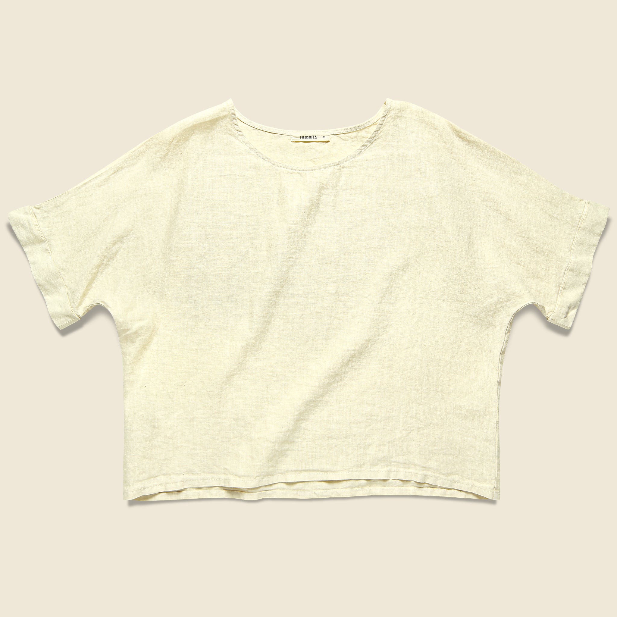 Zoe Linen Top - Vanilla - Filosofia - STAG Provisions - W - Tops - S/S Woven