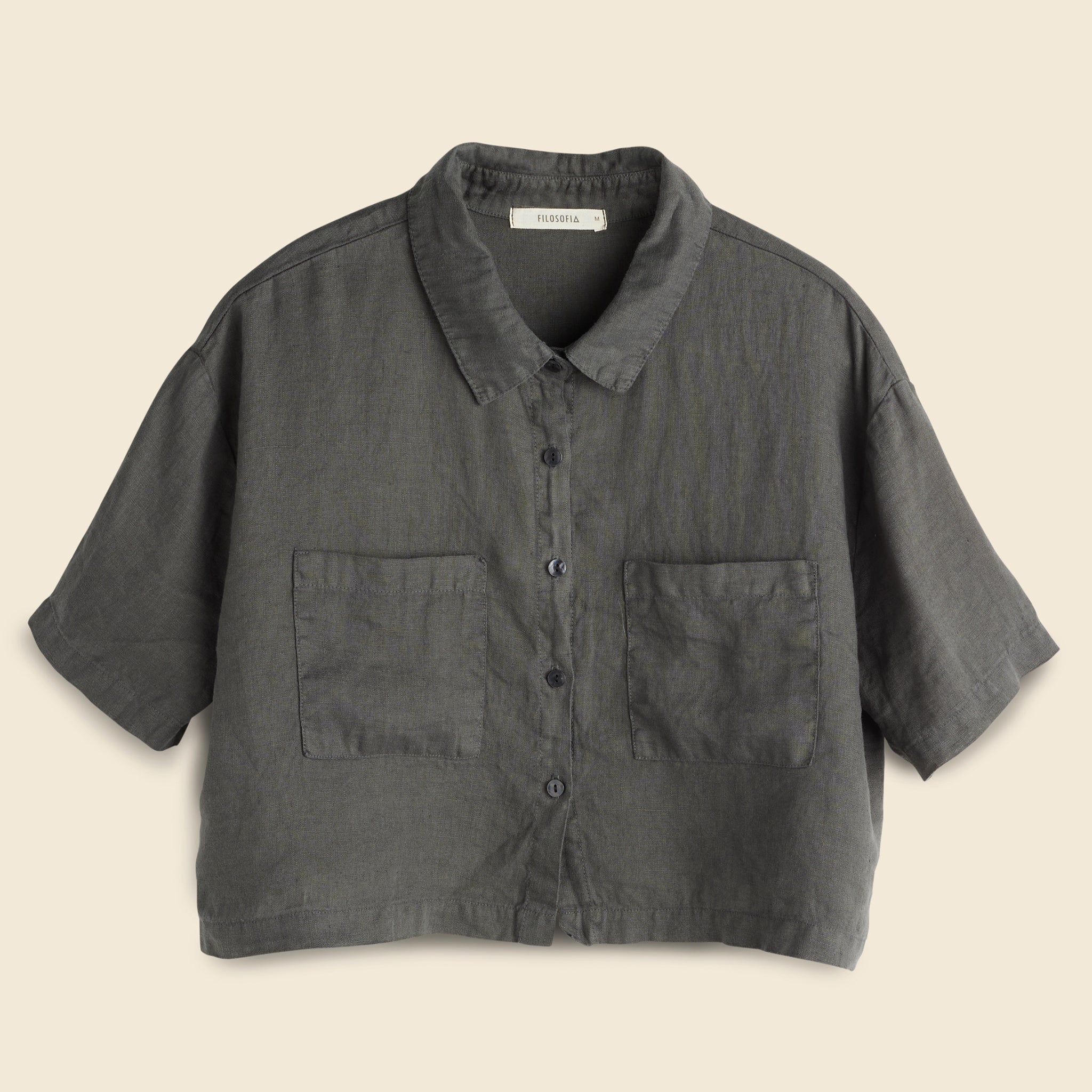 Josie Crop Top - Ink - Filosofia - STAG Provisions - W - Tops - S/S Woven