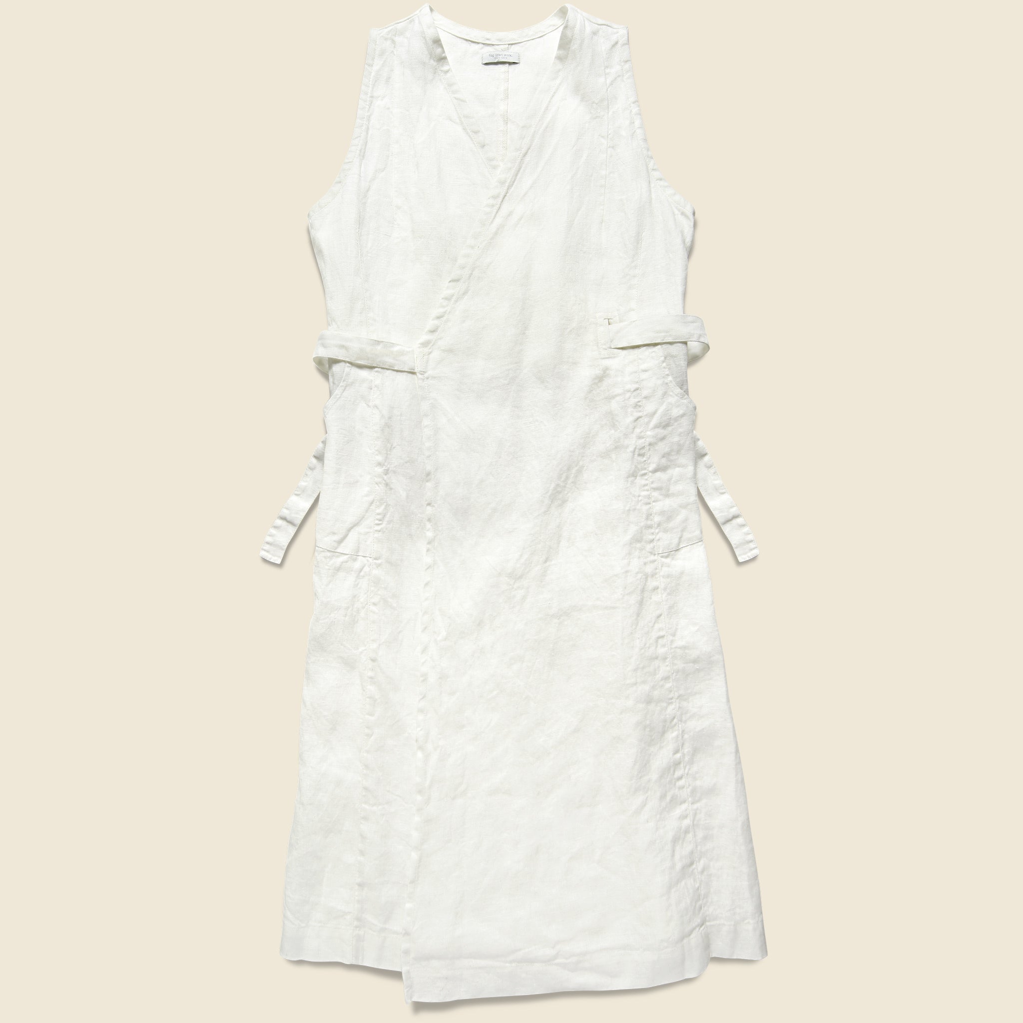 Linen Salon Dress - White - Fog Linen - STAG Provisions - W - Onepiece - Dress