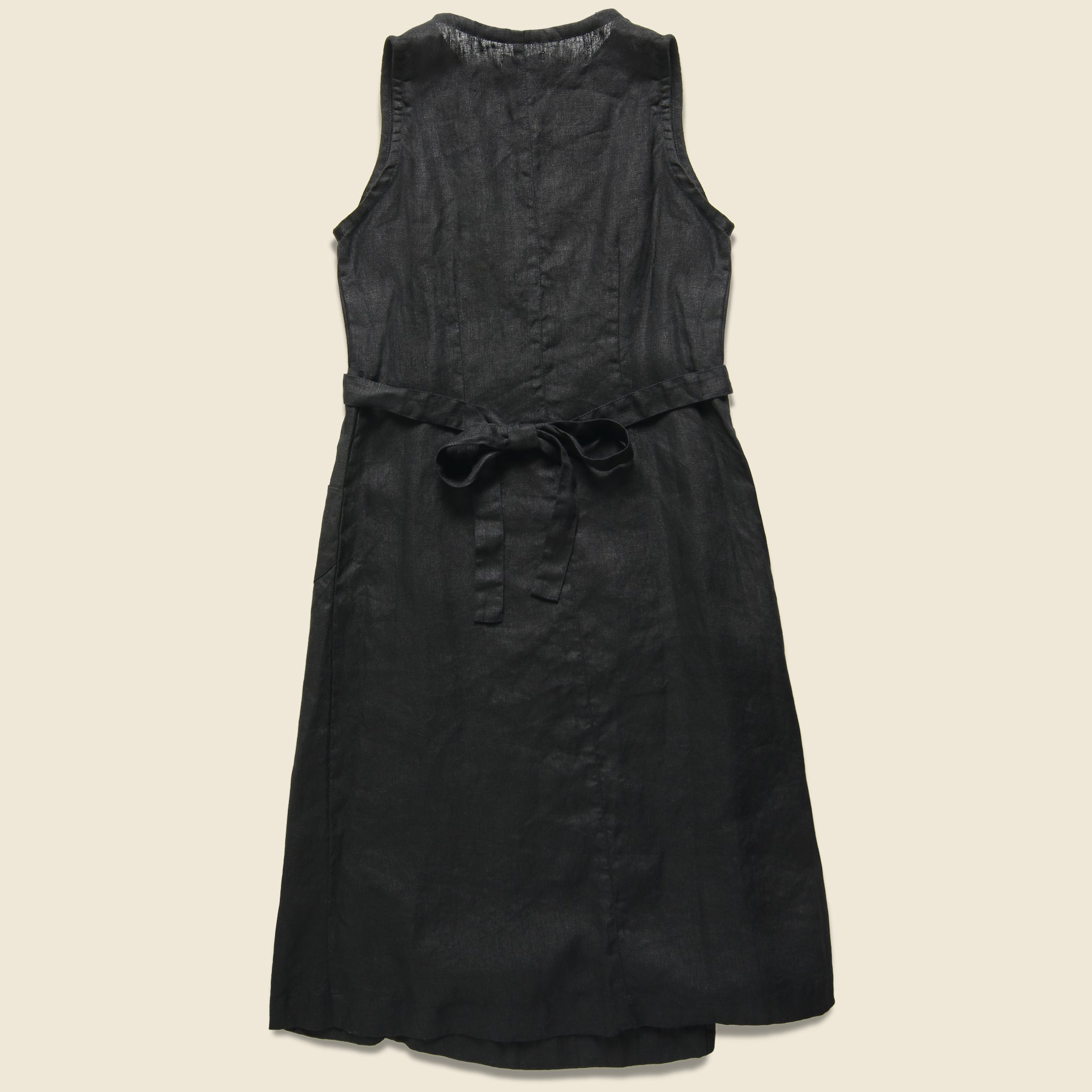 Linen Salon Dress - Black - Fog Linen - STAG Provisions - W - Onepiece - Dress
