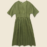 Annette V-Neck Dress - Olive - Fog Linen - STAG Provisions - W - Onepiece - Dress