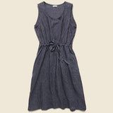 Carola Sleeveless Dress - Pinstripe - Fog Linen - STAG Provisions - W - ONEPIECE - DRESS