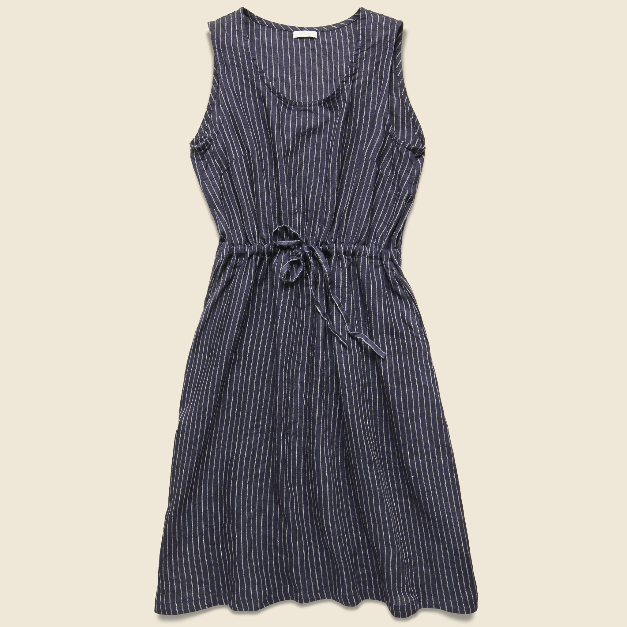 Carola Sleeveless Dress - Pinstripe - Fog Linen - STAG Provisions - W - ONEPIECE - DRESS