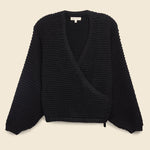 Crossover Cardigan - Black - First Rite - STAG Provisions - W - Tops - Sweater