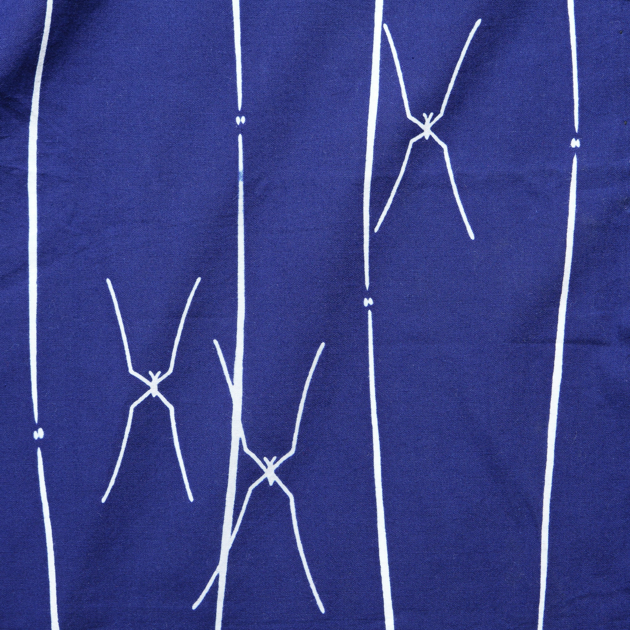 Long Stripe & X Kimono Robe - Bright Indigo/White - Vintage - STAG Provisions - W - One & Done - Apparel