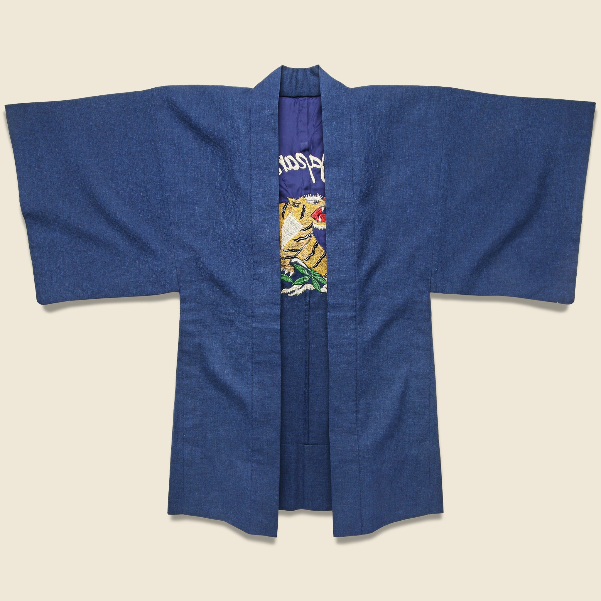 Embroidered Silk Kimono - Tiger - Vintage - STAG Provisions - W - One & Done - Apparel