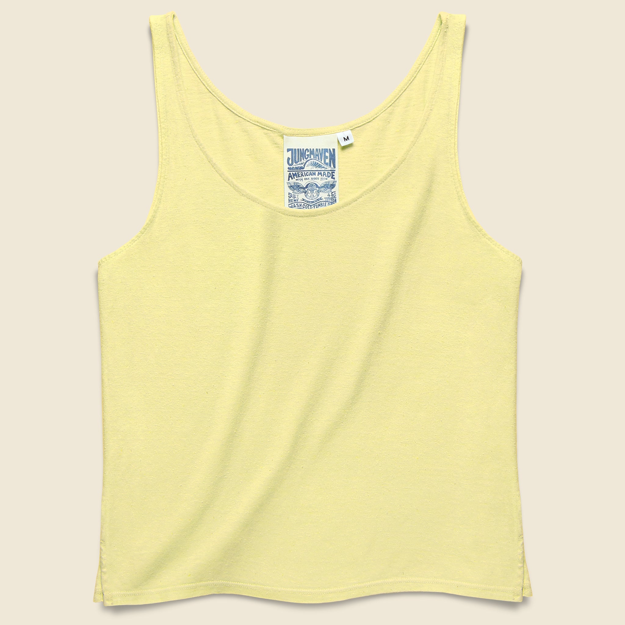 Cropped Tank - Pale Yellow - Jungmaven - STAG Provisions - W - Tops - Sleeveless