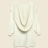 Fleecy Knit Maldives Long Parka - Ecru - Kapital - STAG Provisions - W - Outerwear - Coat/Jacket