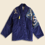 Velveteen KESA SHAM BOMBER Jacket (Beautiful QUEEN) - Navy - Kapital - STAG Provisions - W - Outerwear - Coat/Jacket