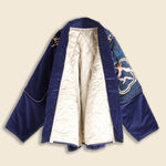 Velveteen KESA SHAM BOMBER Jacket (Beautiful QUEEN) - Navy - Kapital - STAG Provisions - W - Outerwear - Coat/Jacket