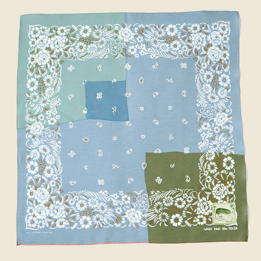 Garden Patchwork Bandana - Sax – Daughters