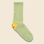 56 Yarns Rib Heel Smile Socks - Green - Kapital - STAG Provisions - W - Accessories - Socks