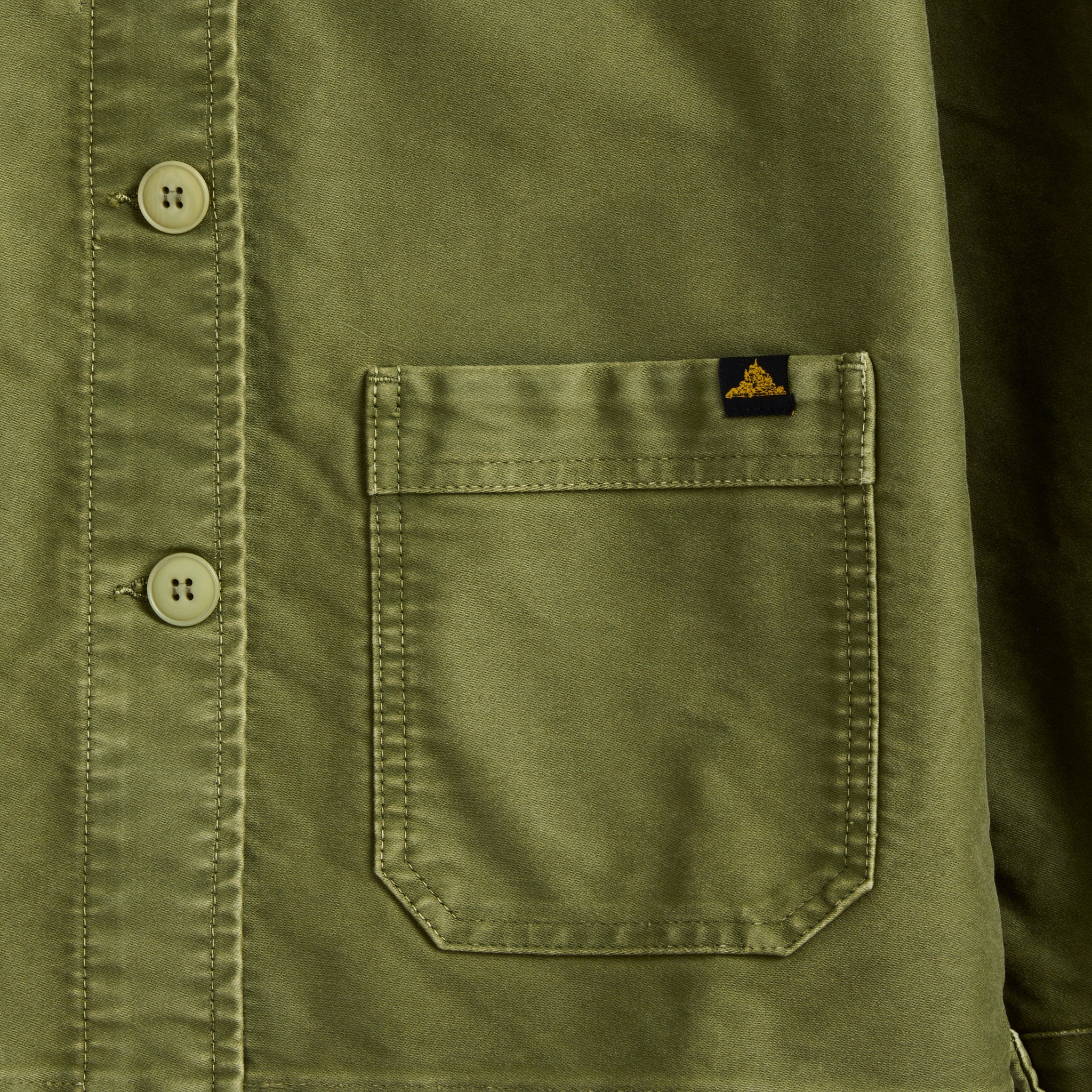 Vintage Washed Work Jacket - Khaki - Le Mont Saint Michel - STAG Provisions - W - Outerwear - Coat/Jacket