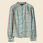 Celly - Colored Check Shirt - Green - Le Mont Saint Michel - STAG Provisions - W - Tops - L/S Woven