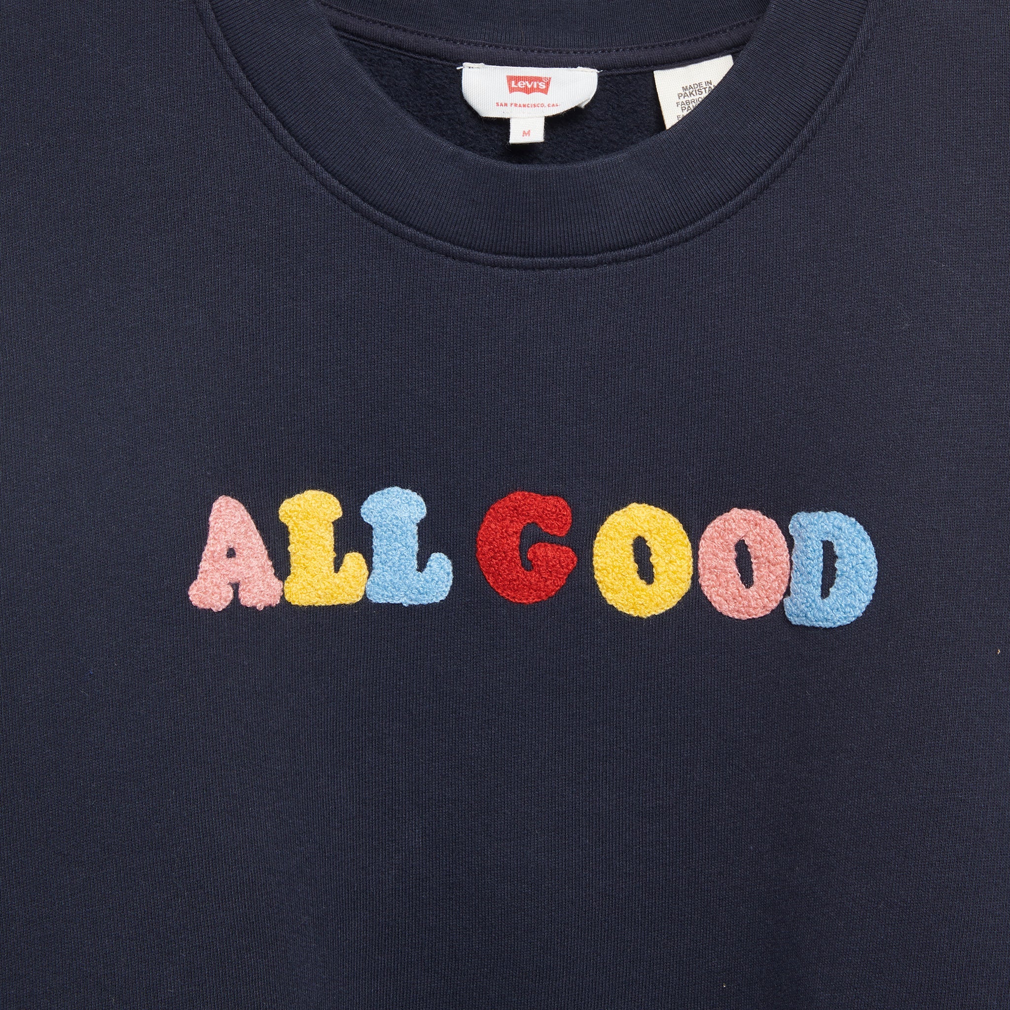 ALL GOOD Fleece Crew Sweatshirt - Salute Navy - Levis Premium - STAG Provisions - W - Tops - L/S Fleece