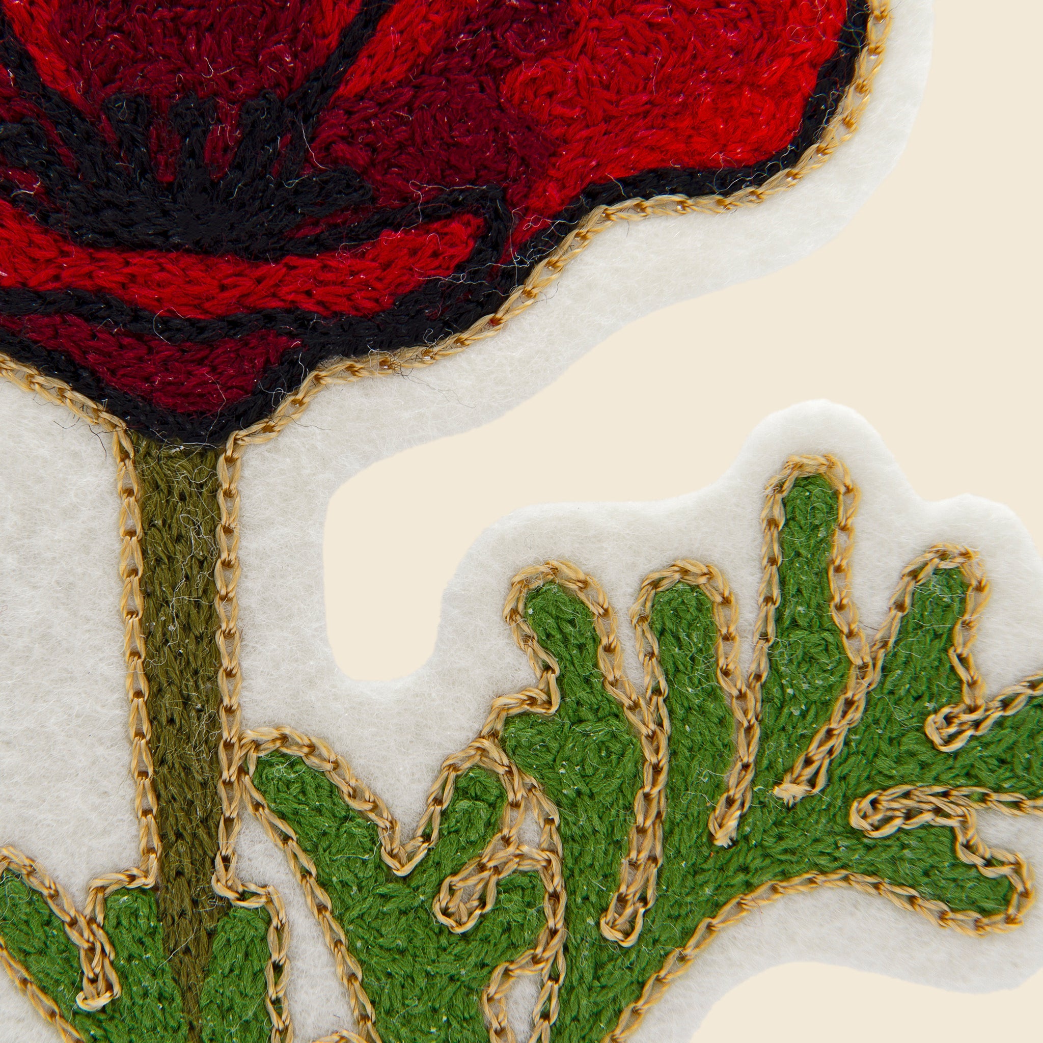 Patch - Red Poppies - Fort Lonesome - STAG Provisions - W - Accessories - Patch