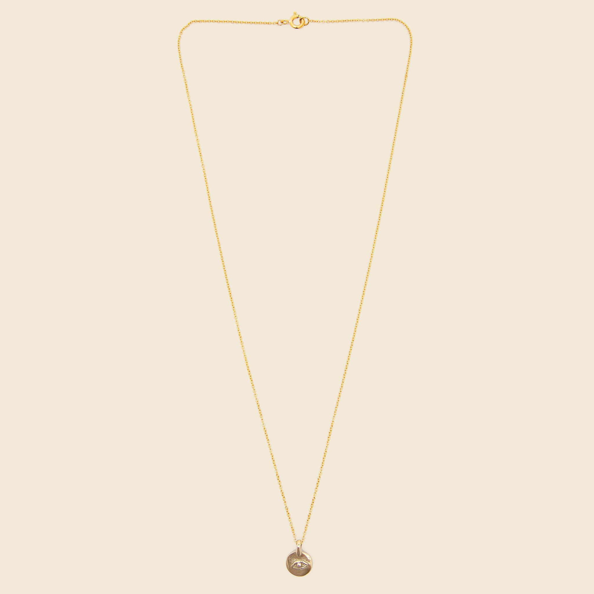 Virginia Eye Necklace - Brass - Marisa Mason - STAG Provisions - W - Accessories - Necklace