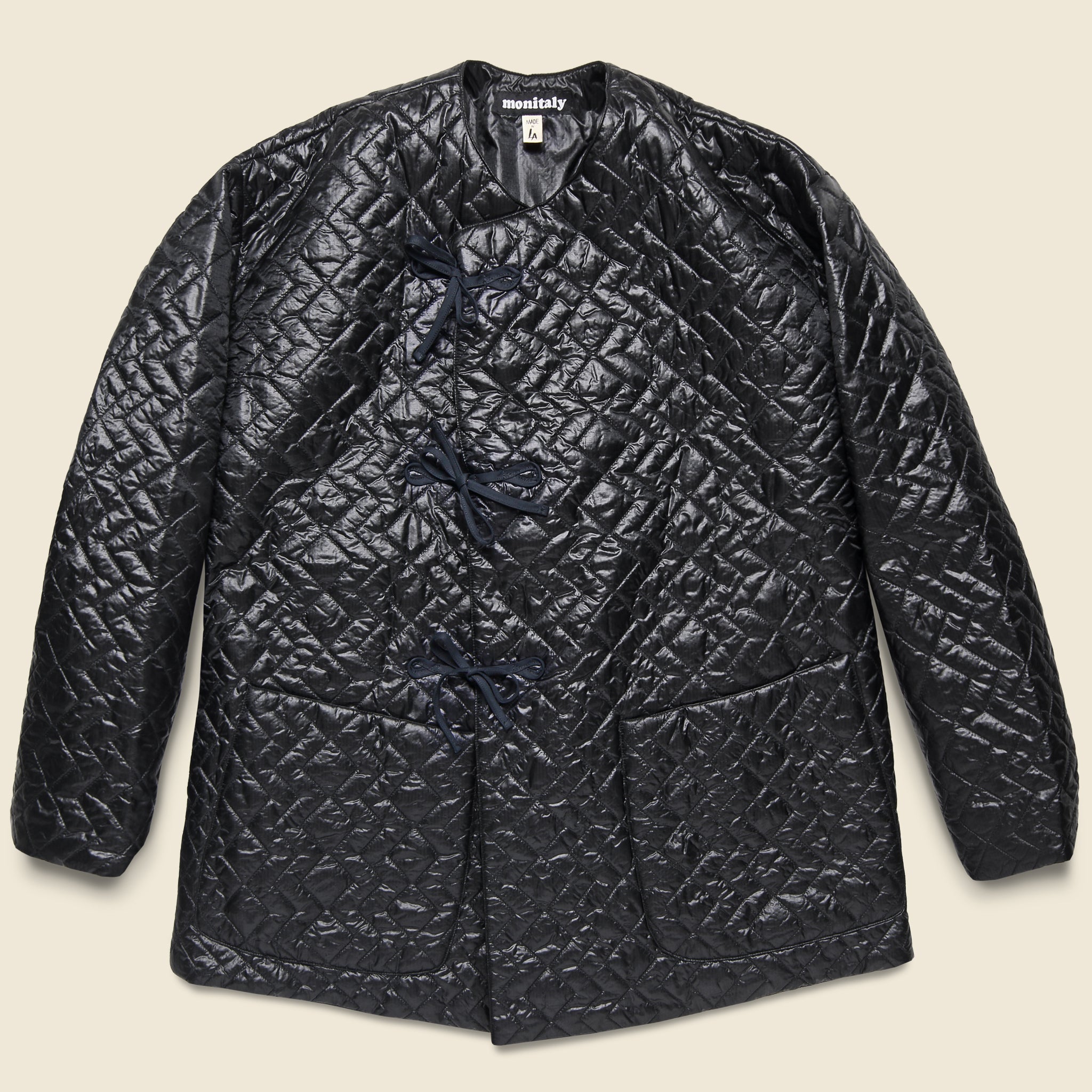 Zig Zag Crewneck Field Shell Jacket - Black - Monitaly - STAG Provisions - W - Outerwear - Coat/Jacket