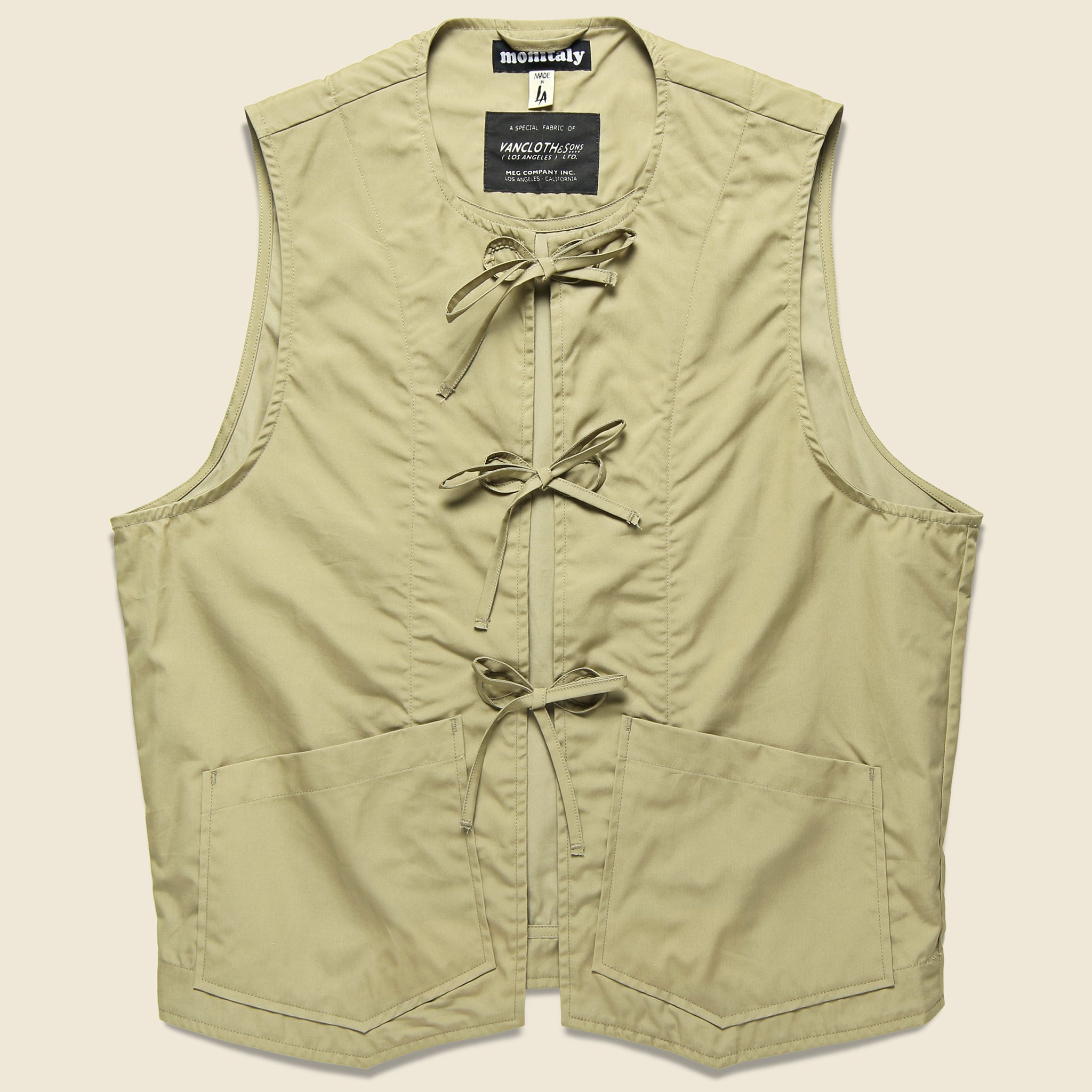 Vancloth Cincho Vest - Khaki - Monitaly - STAG Provisions - W - Outerwear - Vest