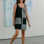 Half-Tone Mini Dress - Black Sand - Carleen - STAG Provisions - W - Onepiece - Dress