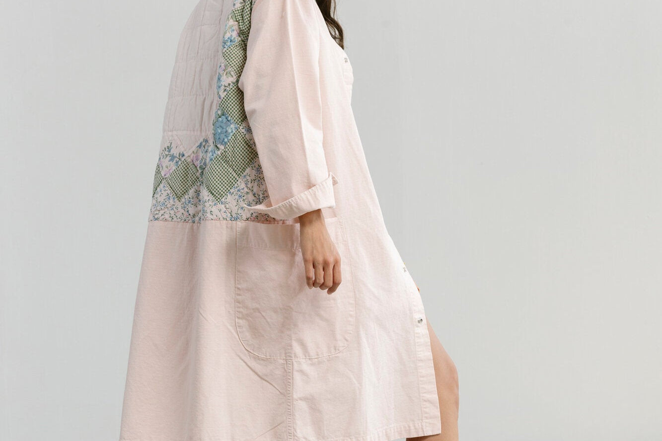 Quilt Back Harris Duster - Pink - Carleen - STAG Provisions - W - Outerwear - Coat/Jacket